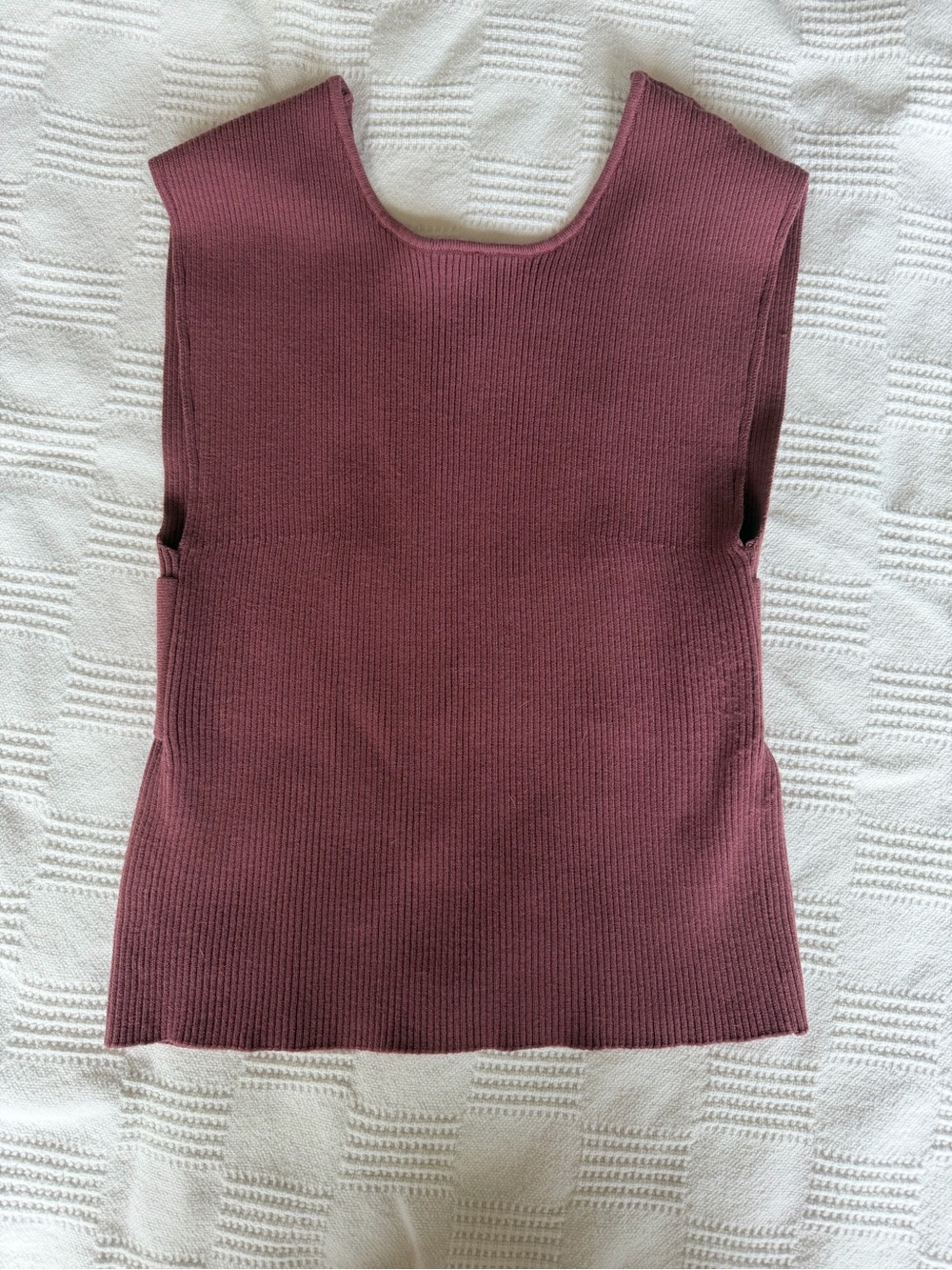 Free People Ribbed Sleeveless Tank Top - Dusty Mauve